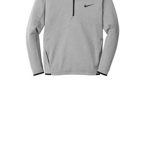 Nike Heather Gray Half-Zip Sweatshirt Dri Fit size large